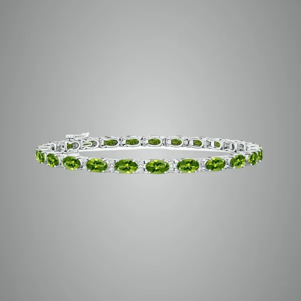 Green_Peridot_925_Sterling_Pure_Silver_Tennis_Bracelet
