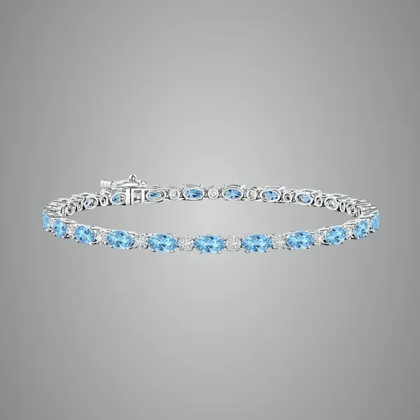Blue_Aquamarine_925_Sterling_Pure_Silver_Tennis_Bracelet