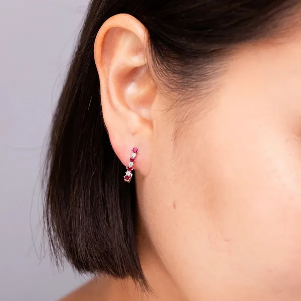 Red_Garnet_925_Sterling_Silver_Prong_Set_J-Hoop_Earring