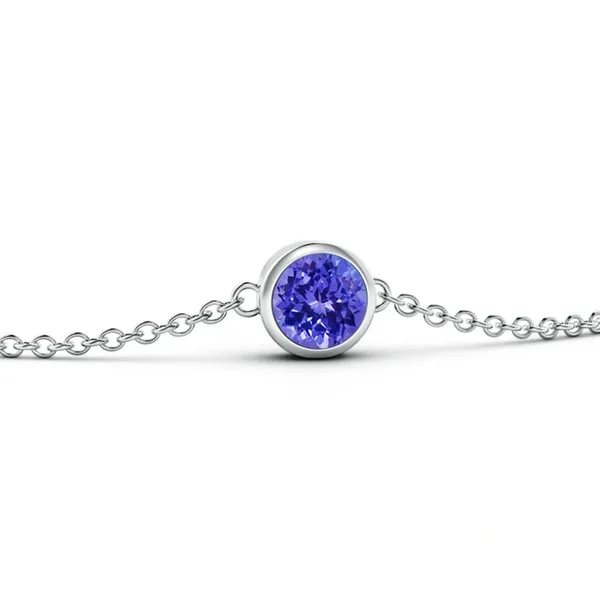 Blue_Tanzanite_925_Sterling_Pure_Silver_Chain_Bracelet