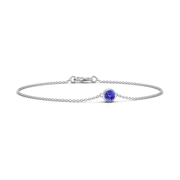 Blue_Tanzanite_925_Sterling_Pure_Silver_Chain_Bracelet