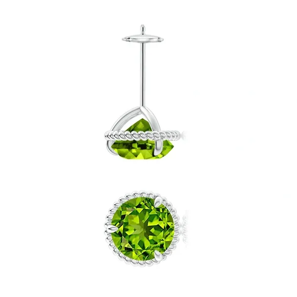 Green_Peridot_925_Sterling_Silver_Claw_Set_Stud_Earring