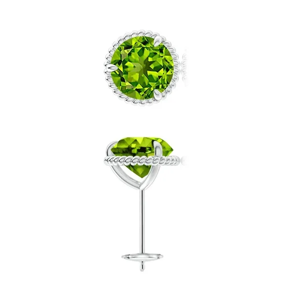 Green_Peridot_925_Sterling_Silver_Claw_Set_Stud_Earring