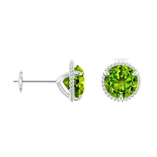Green_Peridot_925_Sterling_Silver_Claw_Set_Stud_Earring
