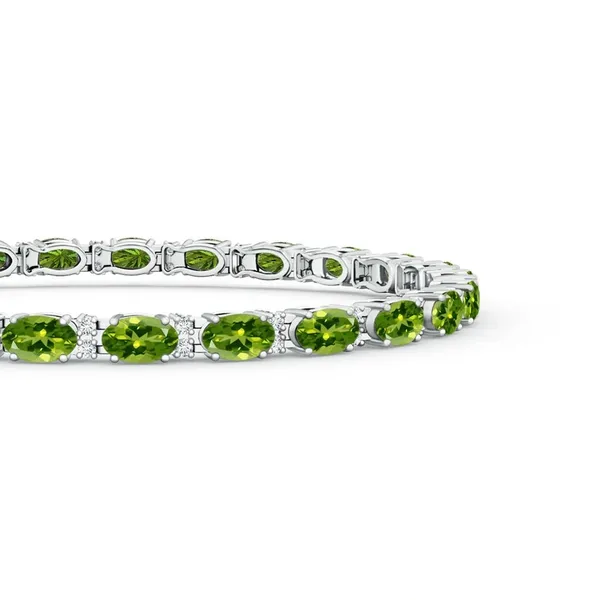 Green_Peridot_925_Sterling_Pure_Silver_Tennis_Bracelet