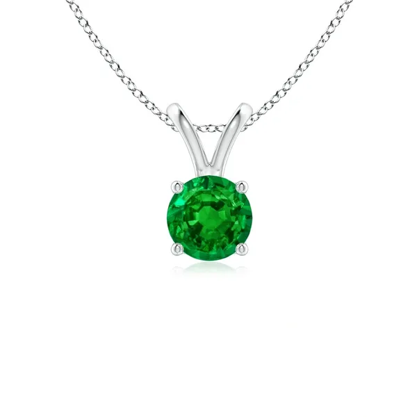 Green_Emerald_925_Pure_Sterling_Silver_Round_V-Bale_Pendant
