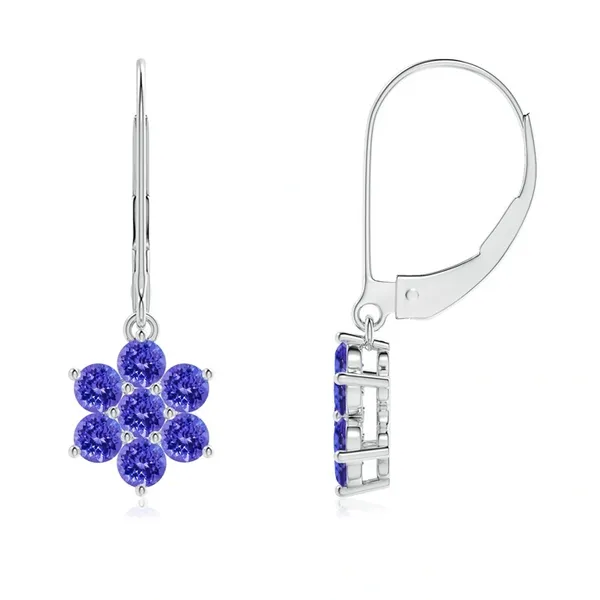 Blue_Tanzanite_925_Sterling_Silver_Cluster_Set_Floral_Earring