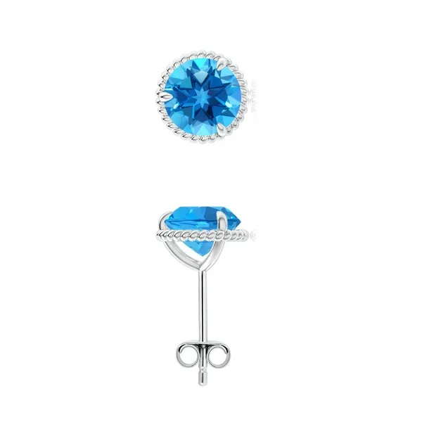Blue_Topaz_925_Sterling_Silver_Claw_Set_Stud_Earring