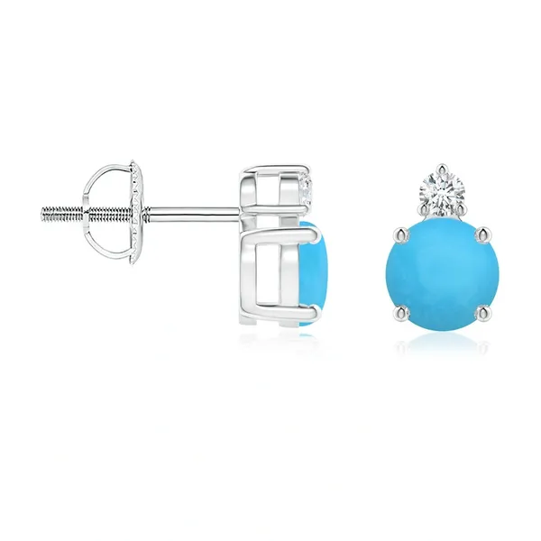 Blue_Turquoise_925_Sterling_Silver_Basket_Set_Stud_Earring