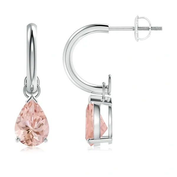 Peach_Morganite_925_Sterling_Silver_Prong_Set_Drop_Earring