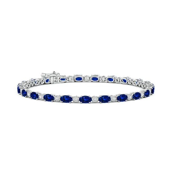 Blue_Sapphire_925_Sterling_Pure_Silver_Tennis_Bracelet