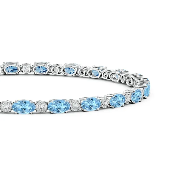 Blue_Aquamarine_925_Sterling_Pure_Silver_Tennis_Bracelet