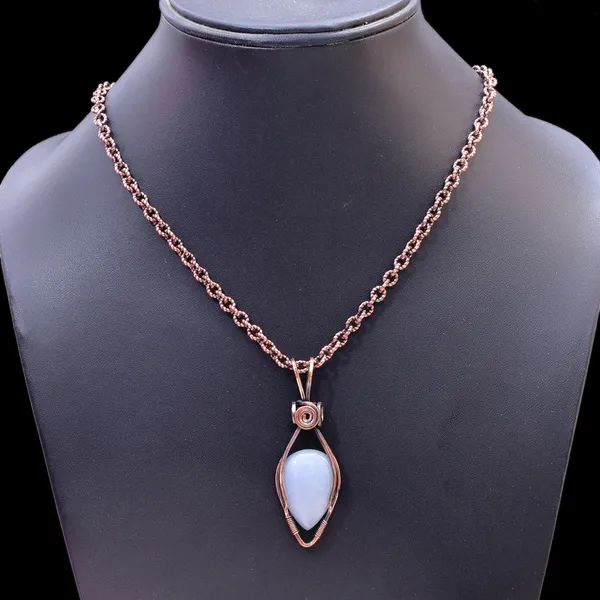 Blue_Angelite_Healing_Gemstone_Copper_Wire_Wrap_Black_Oxidised_Chain_Pendant_(2.36_Cm)