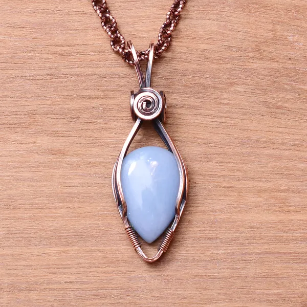 Blue_Angelite_Healing_Gemstone_Copper_Wire_Wrap_Black_Oxidised_Chain_Pendant_(2.36_Cm)