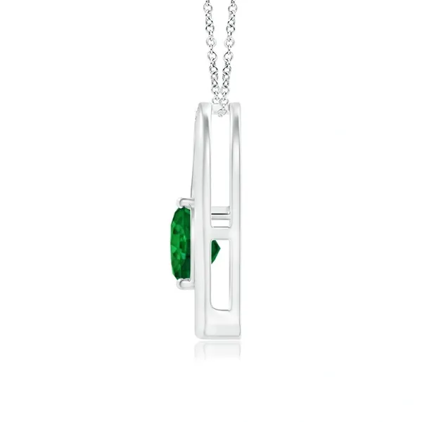 Green_Emerald_925_Pure_Sterling_Silver_Heart_Tilted_Pendant