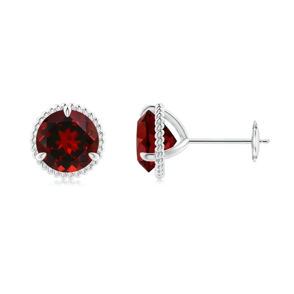 Red_Garnet_925_Sterling_Silver_Claw_Set_Stud_Earring