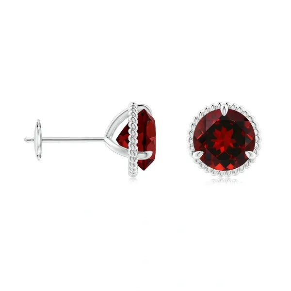 Red_Garnet_925_Sterling_Silver_Claw_Set_Stud_Earring