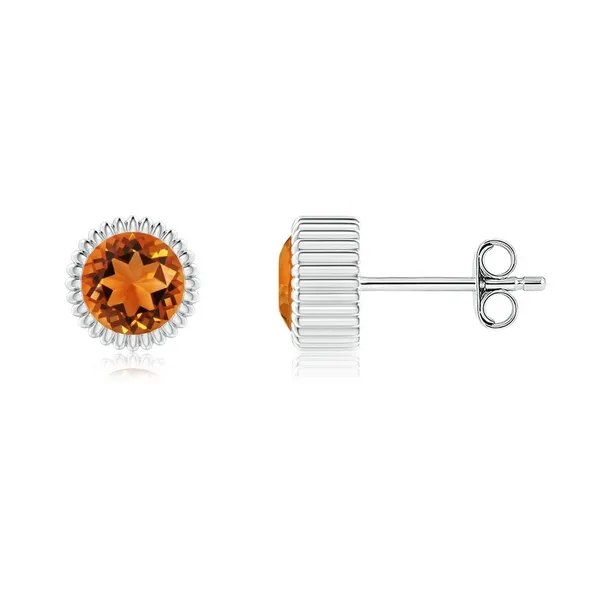 Yellow_Citrine_925_Sterling_Silver_Bezel_Set_Beaded_Halo_Stud_Earring