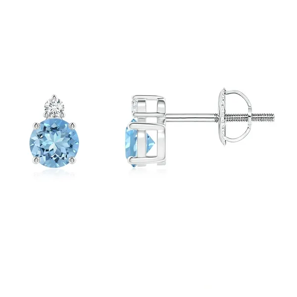 Blue_Aquamarine_925_Sterling_Silver_Basket_Set_Stud_Earring