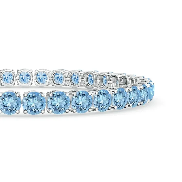 Blue_Aquamarine_925_Sterling_Pure_Silver_Tennis_Bracelet