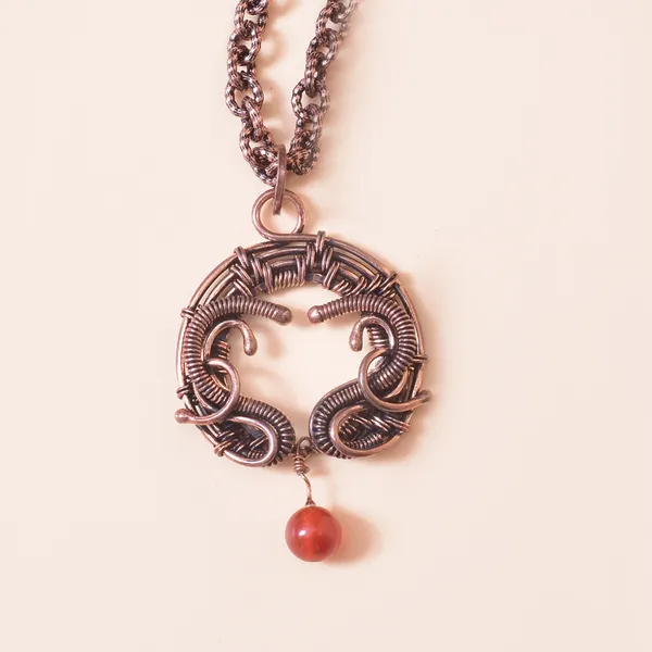Red_Onyx_Healing_Gemstone_Copper_Wire_Wrap_Black_Oxidised_Chain_Pendant_(1.77_Cm)