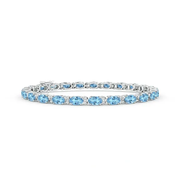 Blue_Aquamarine_925_Sterling_Pure_Silver_Tennis_Bracelet