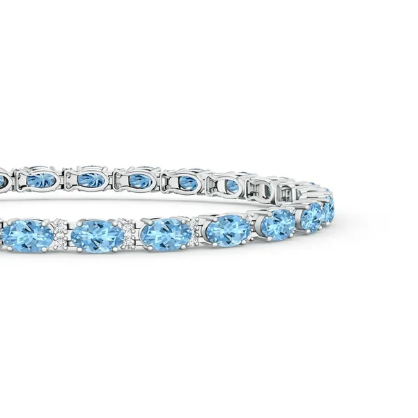 Blue_Aquamarine_925_Sterling_Pure_Silver_Tennis_Bracelet