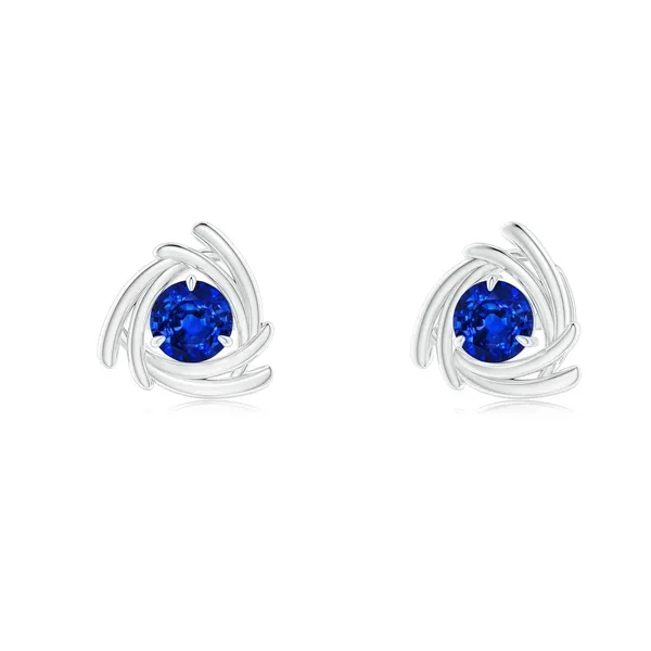 Blue_Sapphire_925_Sterling_Silver_Trillion_Wrap_Set_Stud_Earring