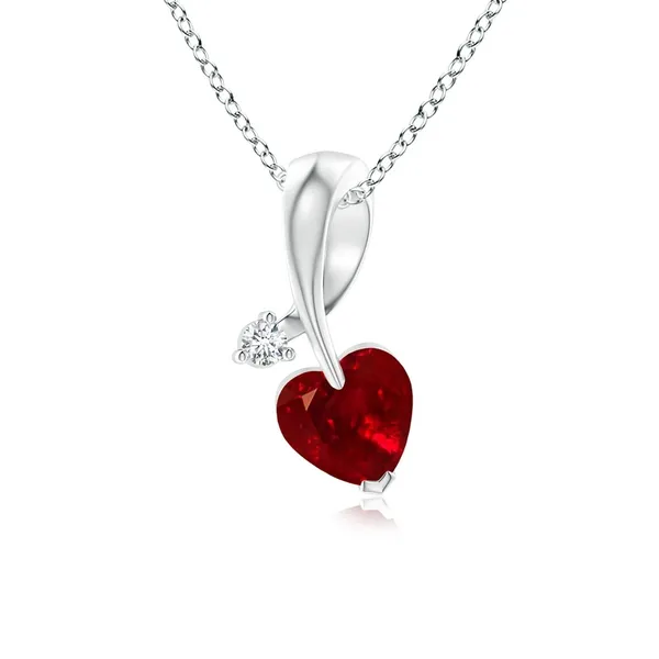 Red_Ruby_925_Pure_Sterling_Silver_Heart_Ribbon_Pendant