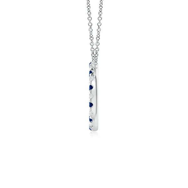 Blue_Sapphire_925_Pure_Silver_Open_Circle_Eternity_Necklace