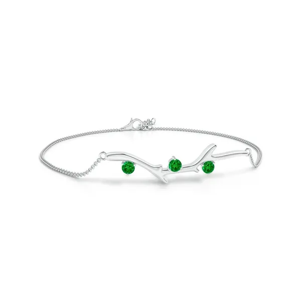 Green_Emerald_925_Sterling_Pure_Silver_Tree_Branch_Bracelet