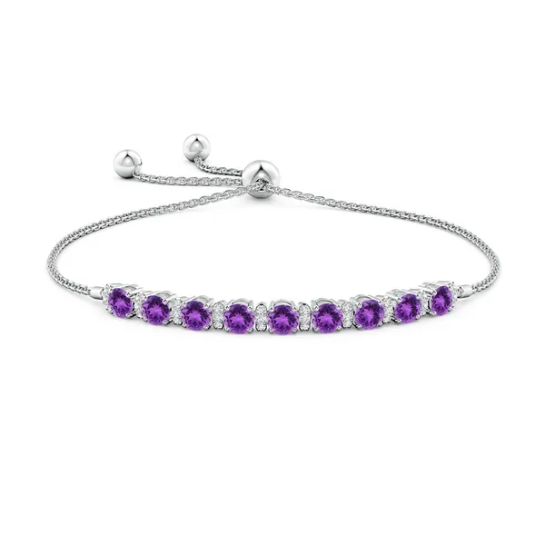 Purple_Amethyst_925_Sterling_Pure_Silver_Bolo_Bracelet