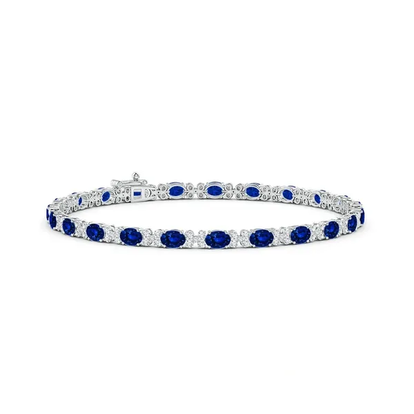 Blue_Sapphire_925_Sterling_Pure_Silver_Tennis_Bracelet