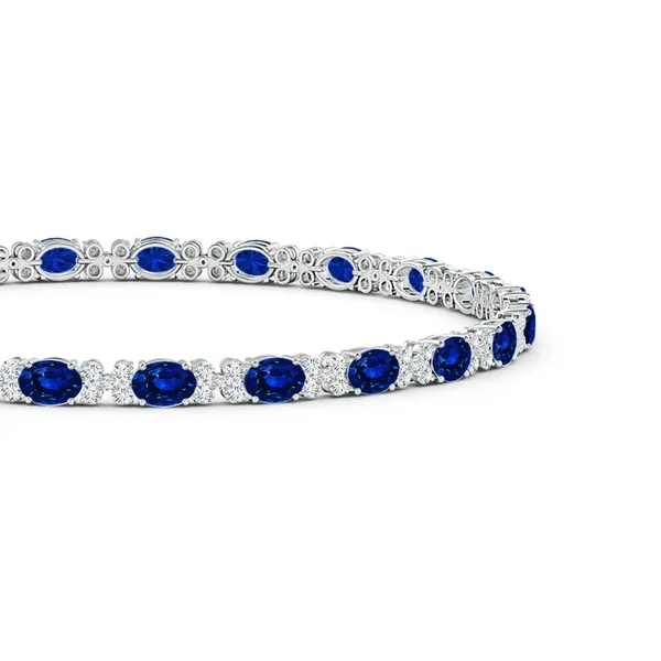 Blue_Sapphire_925_Sterling_Pure_Silver_Tennis_Bracelet