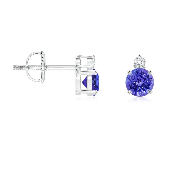 Blue_Tanzanite_925_Sterling_Silver_Basket_Set_Stud_Earring