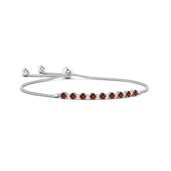 Red_Garnet_925_Sterling_Pure_Silver_Bolo_Bracelet