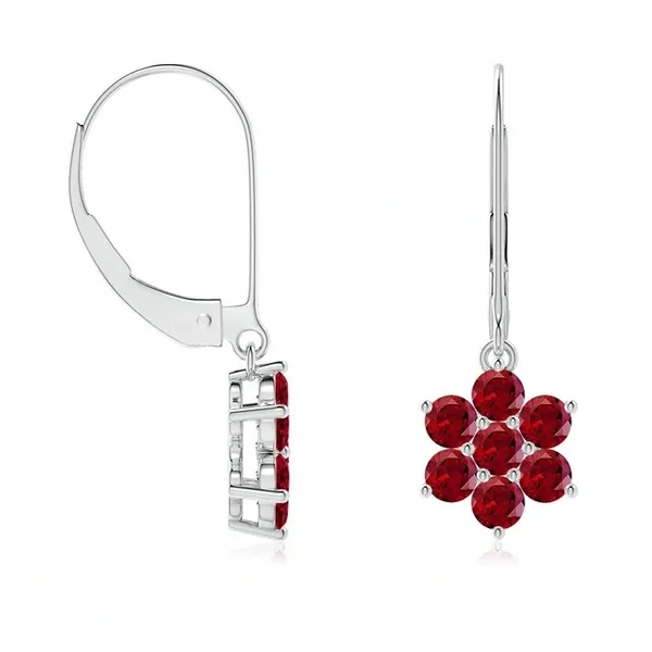 Red_Garnet_925_Sterling_Silver_Cluster_Set_Floral_Earring