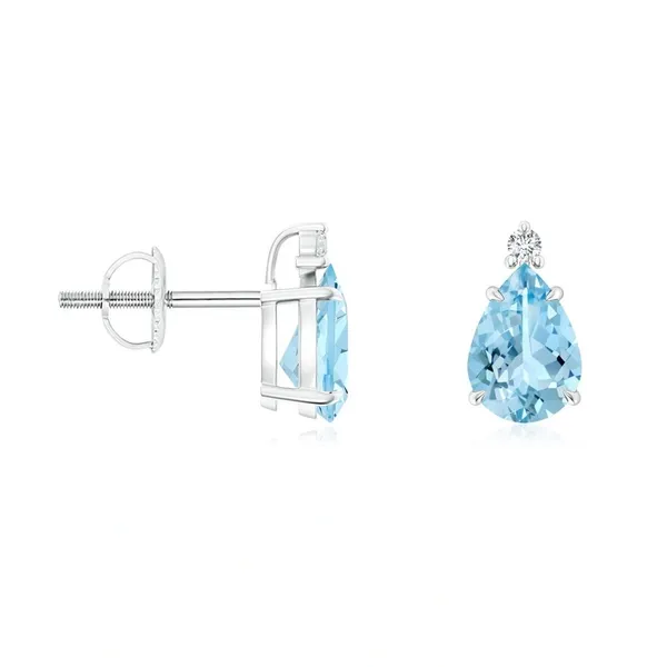 Blue_Aquamarine_925_Sterling_Silver_Claw_Set_Stud_Earring