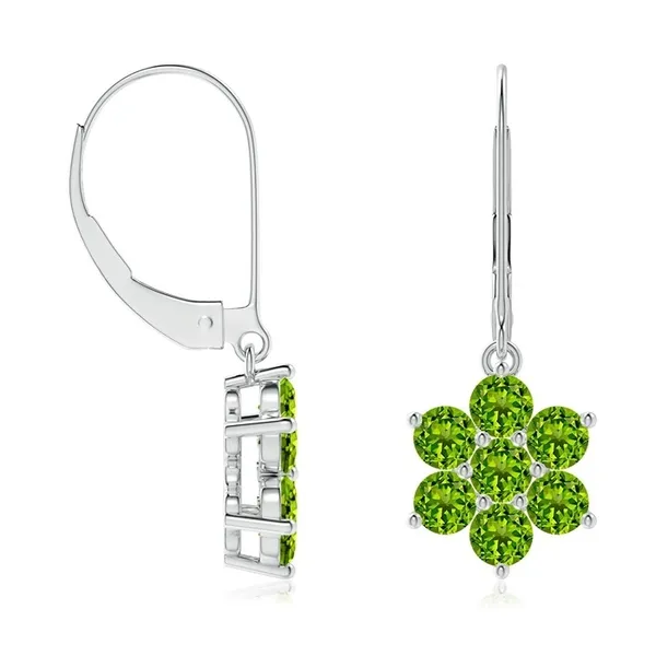 Green_Peridot_925_Sterling_Silver_Cluster_Set_Floral_Earring