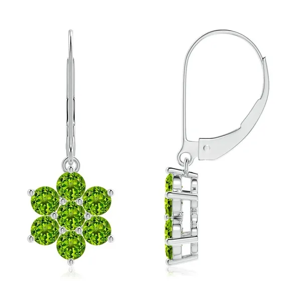 Green_Peridot_925_Sterling_Silver_Cluster_Set_Floral_Earring