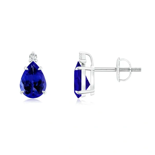 Blue_Sapphire_925_Sterling_Silver_Claw_Set_Stud_Earring