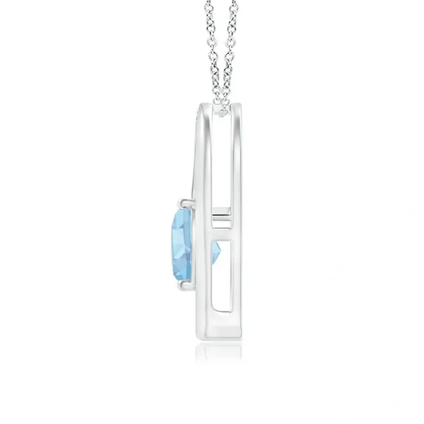 Blue_Aquamarine_925_Pure_Sterling_Silver_Heart_Tilted_Pendant