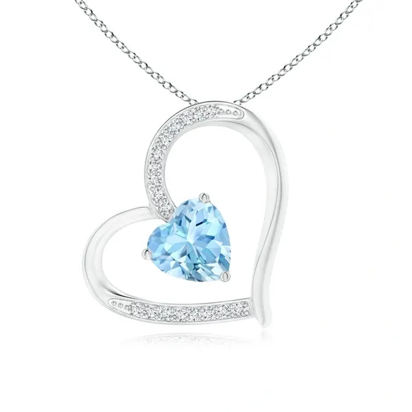 Blue_Aquamarine_925_Pure_Sterling_Silver_Heart_Tilted_Pendant