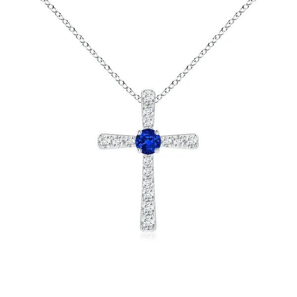 Blue_Sapphire_925_Pure_Sterling_Silver_Round_Cross_Pendant
