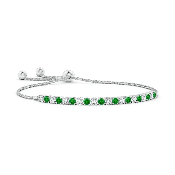 Green_Emerald_925_Sterling_Pure_Silver_Tennis_Bolo_Bracelet