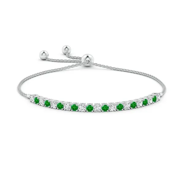 Green_Emerald_925_Sterling_Pure_Silver_Tennis_Bolo_Bracelet