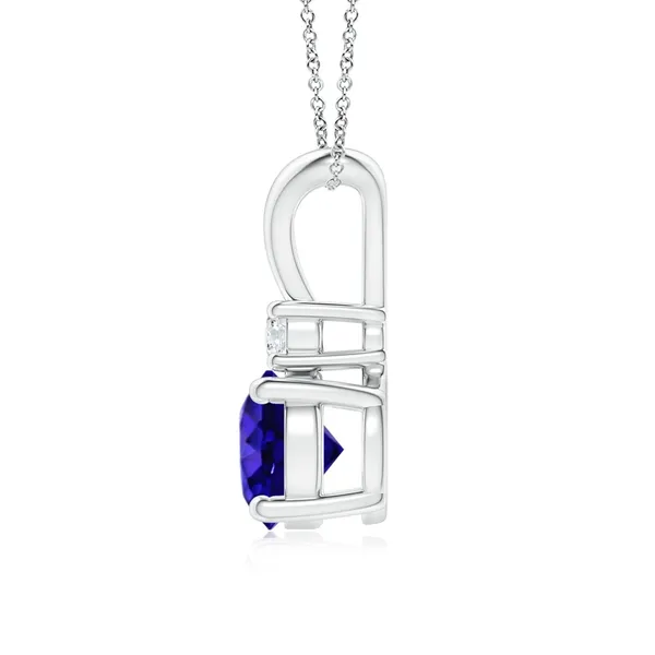 Blue_Tanzanite_925_Pure_Sterling_Silver_Round_V-Bale_Pendant