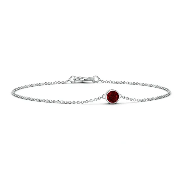 Red_Ruby_925_Sterling_Pure_Silver_Chain_Bracelet