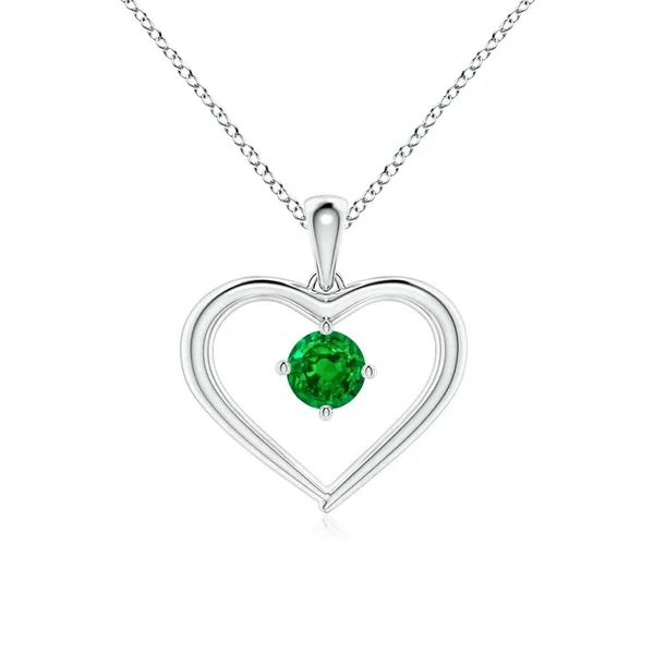 Green_Emerald_925_Pure_Sterling_Silver_Round_Open_Heart_Pendant