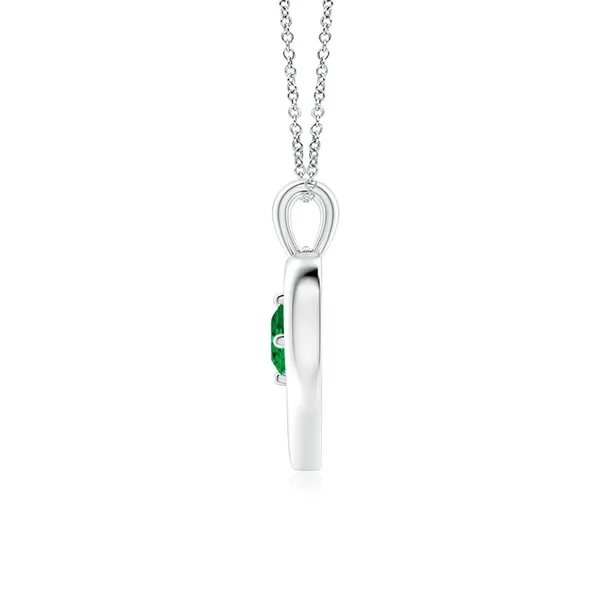Green_Emerald_925_Pure_Sterling_Silver_Round_Open_Heart_Pendant